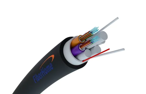 Fiberhome Cabo de fibra óptica para esgoto Z-XOTKtsDb 24F | modo único, 2T12F, G652D, 9,2 mm, 1,5 kN | Fiberhome Kabel do montażuKanalizacyjnego