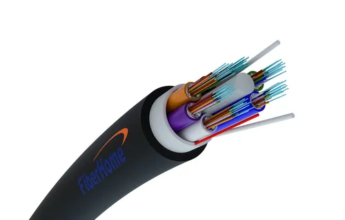 Fiberhome Cabo de fibra óptica para esgoto Z-XOTKtsDb 72F | modo único, 6T12F, G652D, 9,2 mm, 1,5 kN | Fiberhome Kabel do montażuKanalizacyjnego