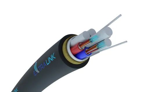 Fiberhome XOTKtsdD 24F | Fiber optic cable | ADSS, 4kN FRP, 24J, G652D, 10,8mm, aerial Kabel do montażuNapowietrznego