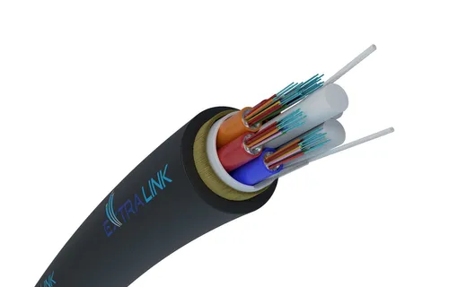 Fiberhome XOTKtsdD 48F | Cabo de fibra ótica | ADSS, 4kN FRP, 4T12F, G652D, 10,8mm, aerial Kabel do montażuNapowietrznego