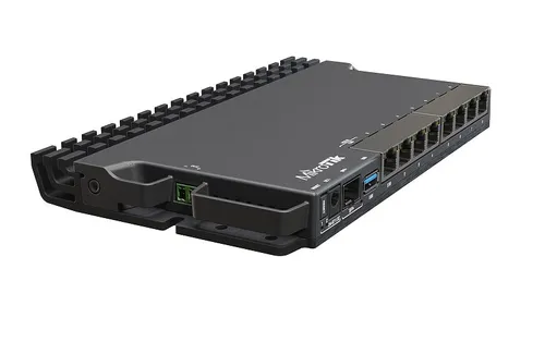 MikroTik RB5009UG+S+IN | Router | 7x RJ45 1000Mb/s, 1x RJ45 2.5Gb/s, 1x SFP+, 1x USB 3.0 Ilość portów LAN1x [2,5G (RJ45)]
