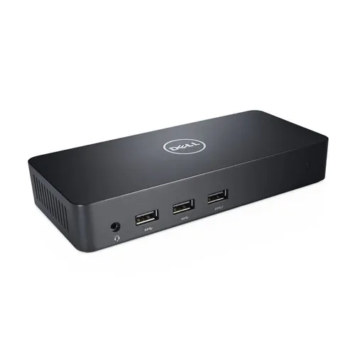 Dell D3100 | Stacja dokująca | 3x USB 3.0, 2x USB 2.0, 2x HDMI, 1x DP, 1x RJ45 Diody LEDStatus