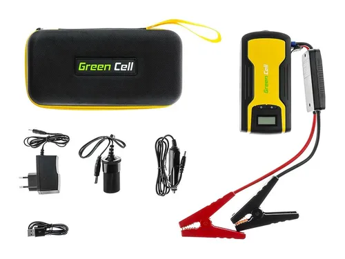 Green Cell CJS01 | Powerbank | Power bank z funkcją rozruchu pojazdów + klemy, 11100 mAh, Li-Polymer, 5V 2.1A (USB) 0
