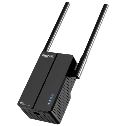 Totolink EX1800T | WiFi Extender | AC1800, Dual Band, Wi-Fi 6, 1x RJ45 100Mb/s, 2x 5dBi Standardy sieci bezprzewodowejIEEE 802.11b