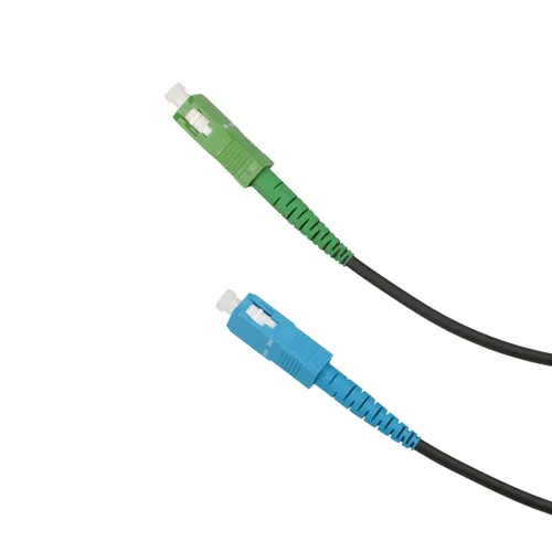 Extralink SC/APC-SC/UPC | Patchcord | Okrągły, wiszący, jednomodowy, Simplex, G.657A2, 5m Kategoria kablaSingle-Mode