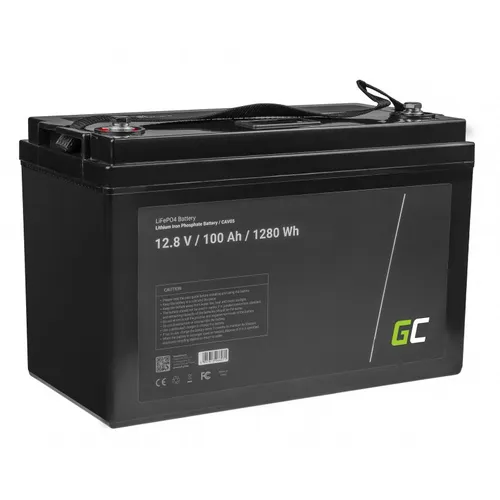 Green Cell CAV05 LiFePO4 12,8 V 100 Ah | Batteria | litio ferro fosfato Napięcie wyjściowe1.2V