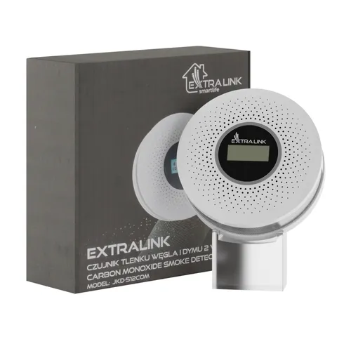 Extralink JKD-512COM | Detector de fumaça | detector de monóxido de carbono InterconnectableNie