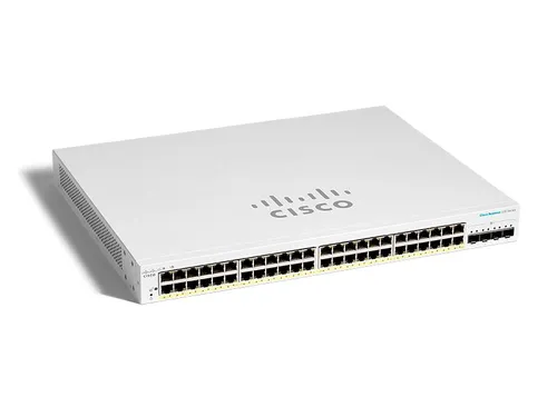 Cisco CBS220-48T-4G | Switch | 48x RJ45 1000Mb/s, 4x SFP, Desktop, Rack Ilość portów LAN4x [1G (SFP)]
