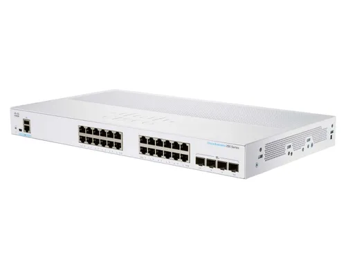 Cisco CBS250-24T-4X | Switch | 24x RJ45 1000Mb/s, 4x SFP+, Rack Ilość portów LAN24x [10/100/1000M (RJ45)]
