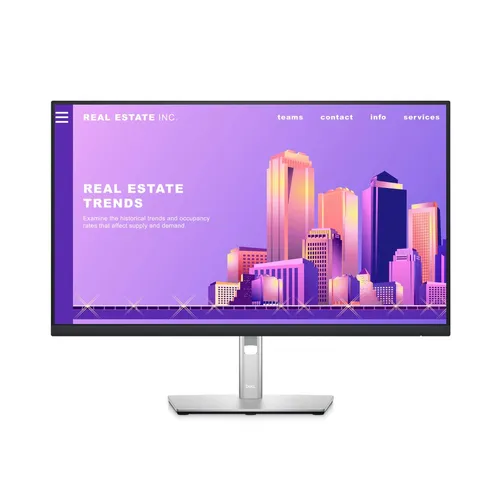 Dell 27" P2722H | Monitor | IPS, Full HD, 1x HDMI, 1x DP, 1x VGA, 2x USB Certyfikat środowiskowy (zrównoważonego rozwoju)ENERGY STAR, EPEAT Gold, RoHS