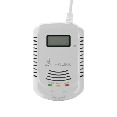 Extralink JKD-808COM | Detektor plynu a oxidu uhelnatého | 110dB Diody LEDAlarm, Usterka, Zasilanie