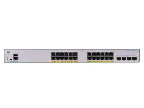 Cisco CBS350-24FP-4X | Switch | 24x RJ45 1000Mb/s PoE, 4x SFP+, Rack, 370W Ilość portów LAN4x [10G (SFP+)]
