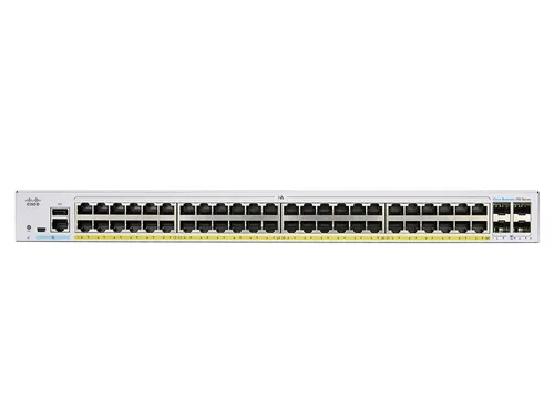 Cisco CBS350-48FP-4G | Switch | 48x RJ45 1000Mb/s PoE, 4x SFP, Rack, 740W Ilość portów LAN48x [10/100/1000M (RJ45)]
