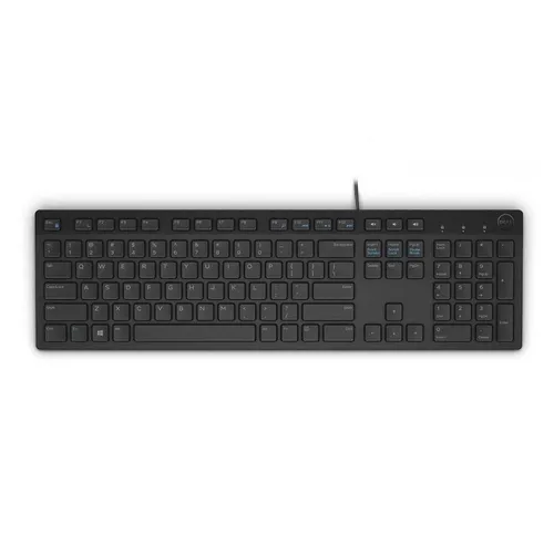 Dell KB216-B QuietKey USB Черный | Клавиатура | US Euro QWERTY Cechy zabiezpieczeńOdporny na zalanie