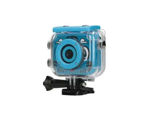 Extralink Kids Camera H18 Niebieska | Kamera | 1080P 30fps, IP68, wyświetlacz 2.0" Cechy zabiezpieczeńOdporny na kurz, Wodoodporna