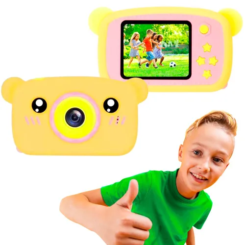 Extralink Kids Camera H25 Pomarańczowy | Aparat cyfrowy | 1080P 30fps, wyświetlacz 2.0" Baterie w zestawieTak