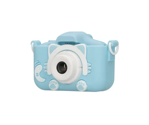 Extralink Kids Camera H27 Single Niebieski | Aparat cyfrowy | 1080P 30fps, wyświetlacz 2.0" Czas ładowania1,5