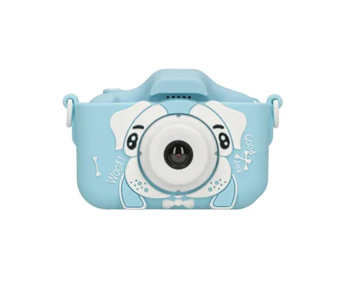 Extralink Kids Camera H28 Dual Niebieski | Aparat cyfrowy | 1080P 30fps, wyświetlacz 2.0" Diody LEDZasilanie
