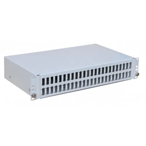 Panel de parcheo de fibra óptica Mantar PS 19 2U SC 48 Dúplex, Desplegable Max. liczba spawów48 Core