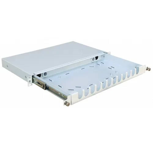 Pannello di collegamento in fibra ottica Mantar PS 19 1U Estraibile per custodia di patchcord 1
