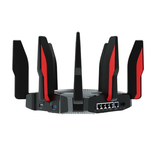 TP-Link Archer GX90 | Enrutador Wi-Fi | WiFi6, AX6600, Doble Banda, 4x RJ45 1000Mb/s, 1x RJ45 2.5Gb/s Ilość portów LAN3x [10/100/1000M (RJ45)]
