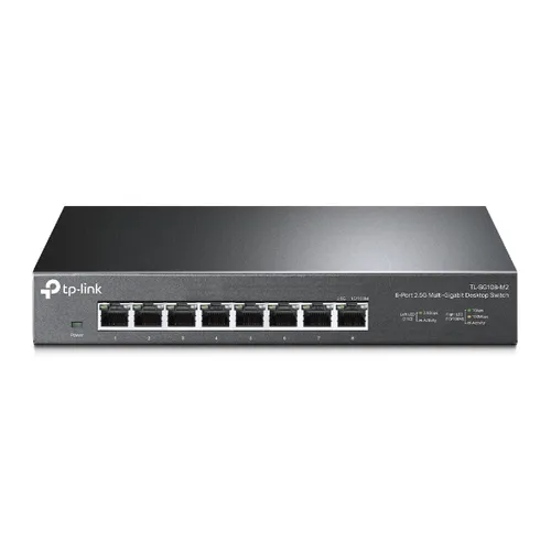 TP-Link TL-SG108-M2 | Switch | 8x RJ45 2.5Gb/s, Desktop, Nao gerenciado  Ilość portów LAN8x [100/1000/2500M (RJ45)]