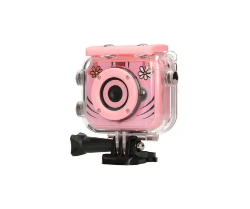 Extralink Kids Camera H18 růžová | Kamera | 1080P 30fps, IP68, displej 2.0" Cechy zabiezpieczeńOdporny na kurz, Wodoodporna