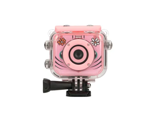 Extralink Kids Camera H18 růžová | Kamera | 1080P 30fps, IP68, displej 2.0" Czas ładowania1,5