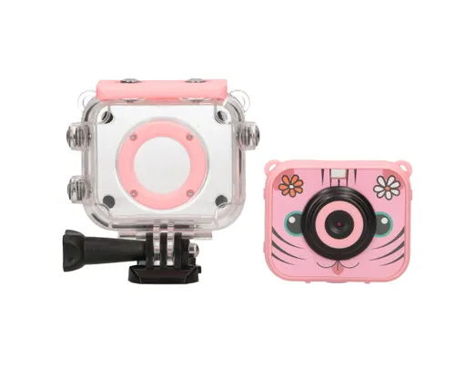Extralink Kids Camera H18 Różowa | Kamera | 1080P 30fps, IP68, wyświetlacz 2.0" Ilość portów USB1