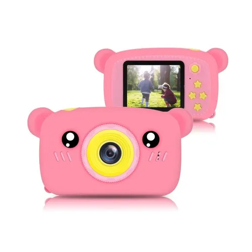 Extralink Kids Camera H25 Pink Digital Camera, 1080P 30fps, 2.0" Display Diody LEDZasilanie