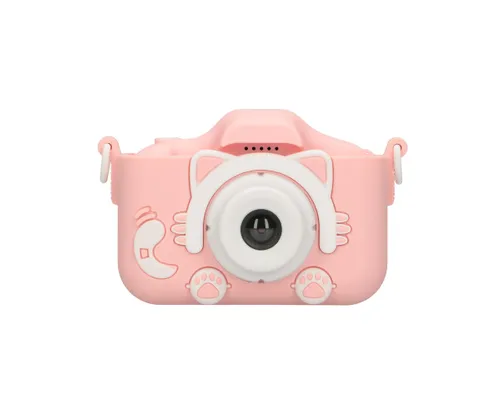 Extralink Kids Camera H27 Dual Różowy | Aparat cyfrowy | 1080P 30fps, wyświetlacz 2.0" Diody LEDZasilanie