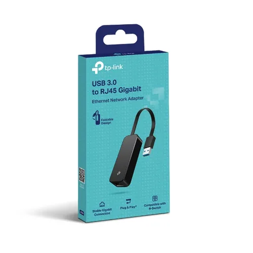 TP-Link UE306 | Sieciowa karta | 1x RJ45 1000Mb/s, USB 3.0 Format złącza USBProsty