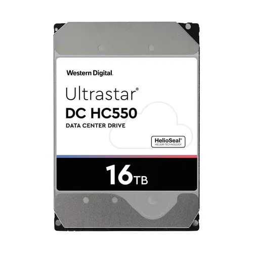 WD Ultrastar DC HC550 SE NP3 16 TB SATA | Hard Drive | for data centers, 7200 rpm, 512 MB cache Cykle start/stop600000