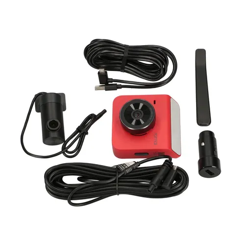 70mai Dash Cam A400 + RC09 Vermelho | Gravador de carro | 1440p + 1080p, GPS, WiFi 6