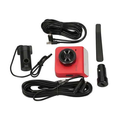 70mai Dash Cam A400 + RC09 Rosso | Fotocamera da cruscotto | 1440p + 1080p, GPS, WiFi 6