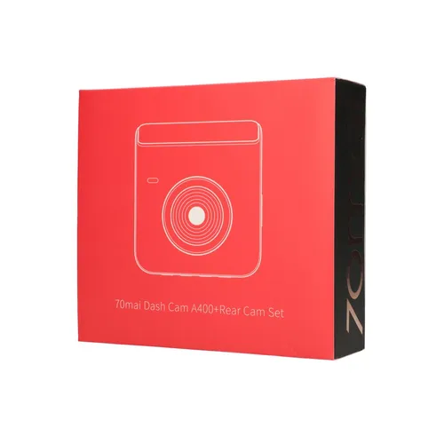70mai Dash Cam A400 + RC09 Красный | Камера для видеорегистратора | 1440p + 1080p, GPS, WiFi 7