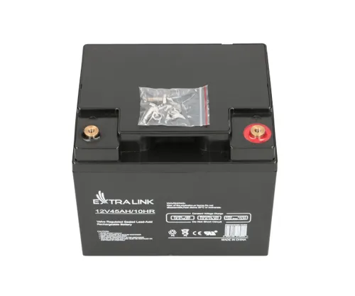 Extralink AGM 12V 45Ah | Akumulator | bezobsługowy Kolor produktuCzarny