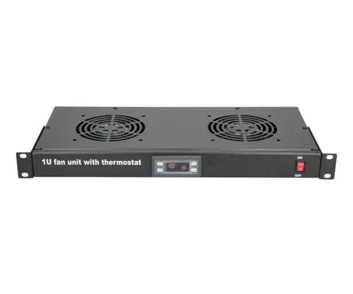 Extralink | Pannello ventola | 19", 2 ventole, con termostato Częstotliwość wejściowa AC50/60