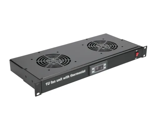 Extralink | Pannello ventola | 19", 2 ventole, con termostato ModelPanel wentylatora