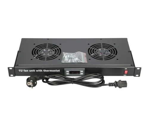 Extralink | Pannello ventola | 19", 2 ventole, con termostato Napięcie240