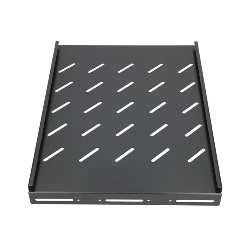 Extralink 1U 350mm Preto | Prateleira | 19 ", ponto montado, para gabinetes com uma profundidade de 600 mm Pojemność stelaża1U