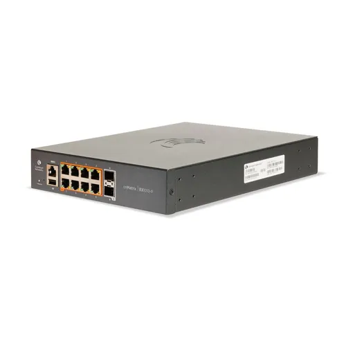 Cambium cnMatrix EX1010-P | Switch | 8x RJ45 1000Mb/s PoE+, 2x SFP, 75W 0