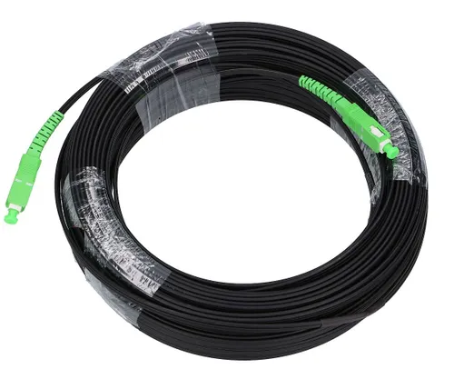 Extralink SC/APC-SC/APC Flat | Patchcord | montado na parede, modo único, Simplex, G.657A2, 15m Długość15m