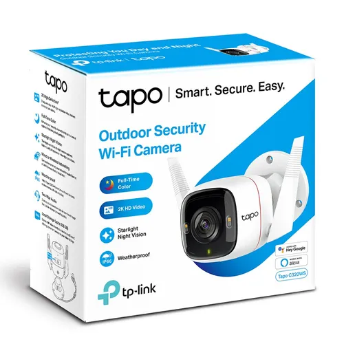 TP-Link Tapo C320WS | Telecamera IP | Wi-Fi, QHD 1440p, IP66, microSD Typ kameryIP