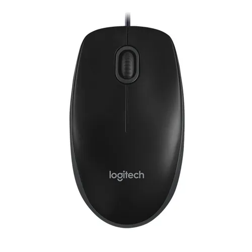 Logitech B100 Czarna | Mysz optyczna | 800dpi, USB, 1.8m Długość kabla1,8