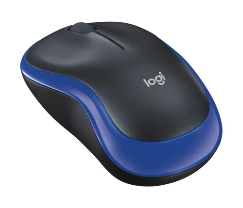 Raton Óptico Logitech M185 Azul, Inalámbrico, 1000dpi Baterie w zestawieTak