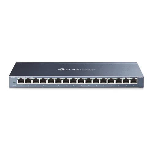 TP-Link TL-SG116 | Switch | 16x RJ45 1000Mb / s, nao gerenciado Ilość portów LAN16x [10/100/1000M (RJ45)]
