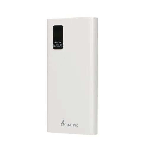 Extralink EPB-067W 10000mAh Bílý | Powerbank | Power bank, Fast Charging, USB-C Ilość portów USB typu C1