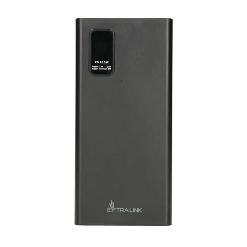 Extralink EPB-067B 10000mAh Black | Powerbank | Power bank, Fast Charging, USB-C interfejs wejściaMicro-USB + USB Type-C