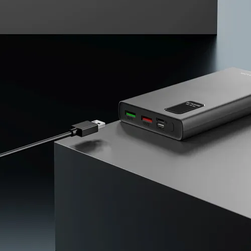 Extralink EPB-067B 10000mAh Black | Powerbank | Power bank, Fast Charging, USB-C Moc wyjściowa portu 122,5